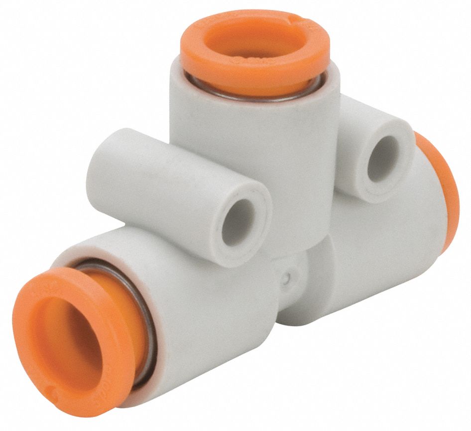 WYE UNION: PBT, PUSH-TO-CONNECT X PUSH-TO-CONNECT X PUSH-TO-CONNECT, FOR 6 X 6 X 8 MM TUBE OD