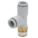MALE RUN TEE: PBT, MBSPT X PUSH-TO-CONNECT X PUSH-TO-CONNECT, FOR 12 MM X 12 MM TUBE OD