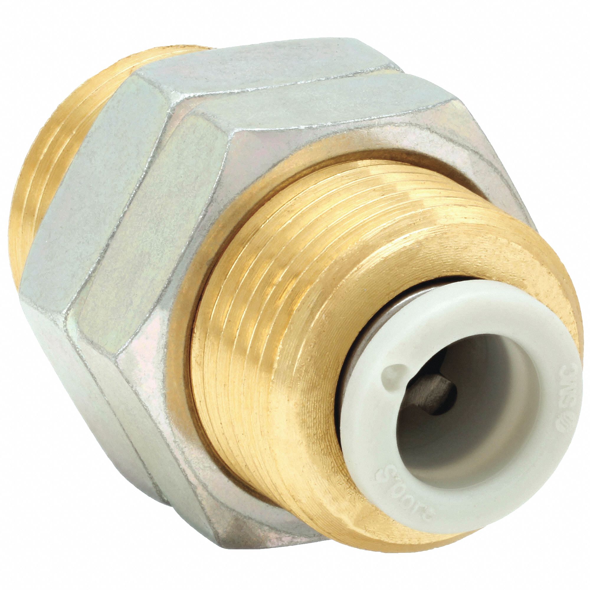 Brass, PushtoConnect x PushtoConnect, Bulkhead Union 36W964