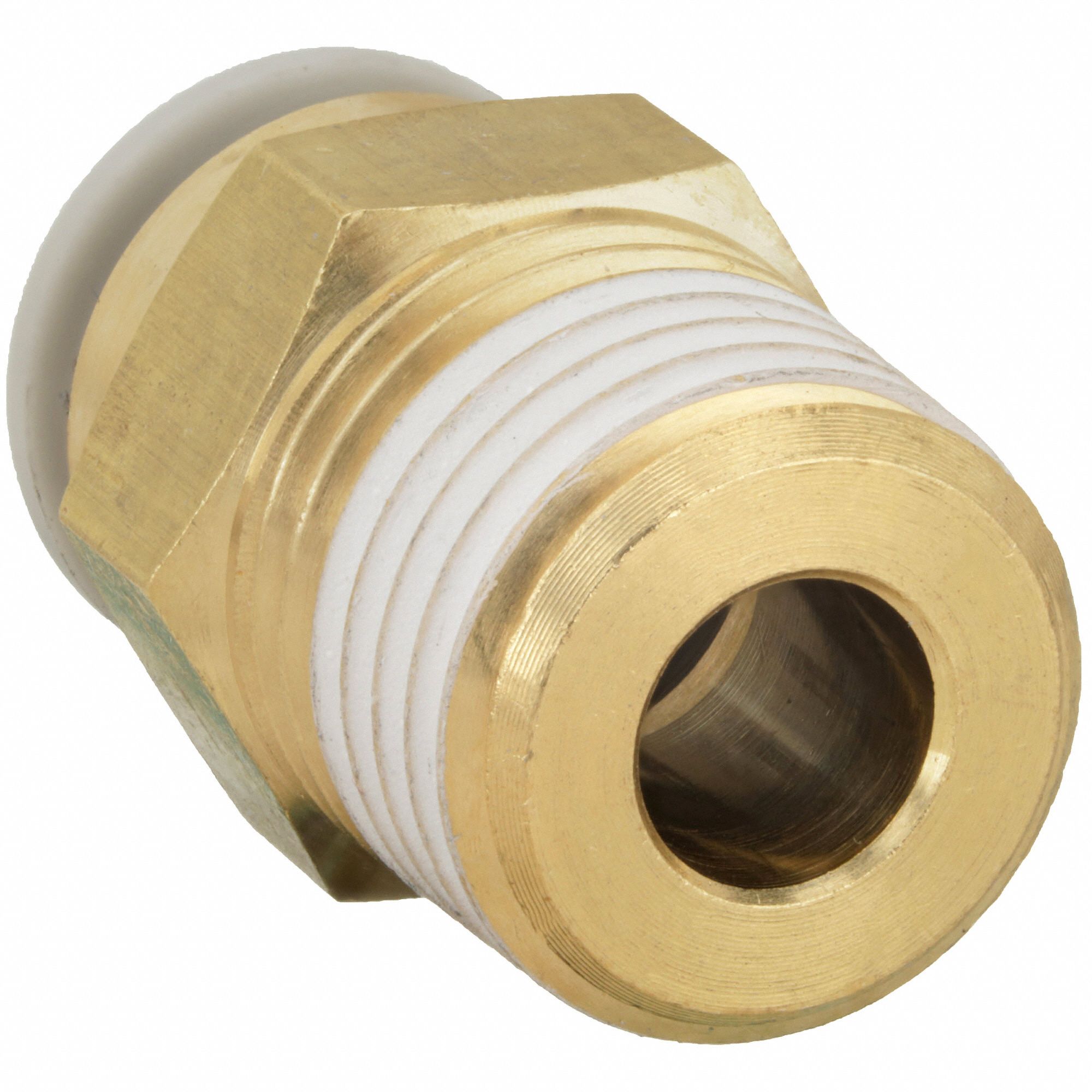 SMC 10mm Brass Male Adapter, Brass - 36X047|KQ2H10-03AS - Grainger