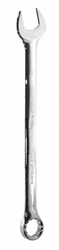 COMBINATION WRENCH, ALLOY STEEL, CHROME, 24 MM HEAD SIZE, 12 3/4 IN OVERALL L, OFFSET