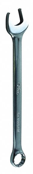 COMBINATION WRENCH, ALLOY STEEL, CHROME, 28 MM HEAD SIZE, 14 1/4 IN OVERALL L, OFFSET