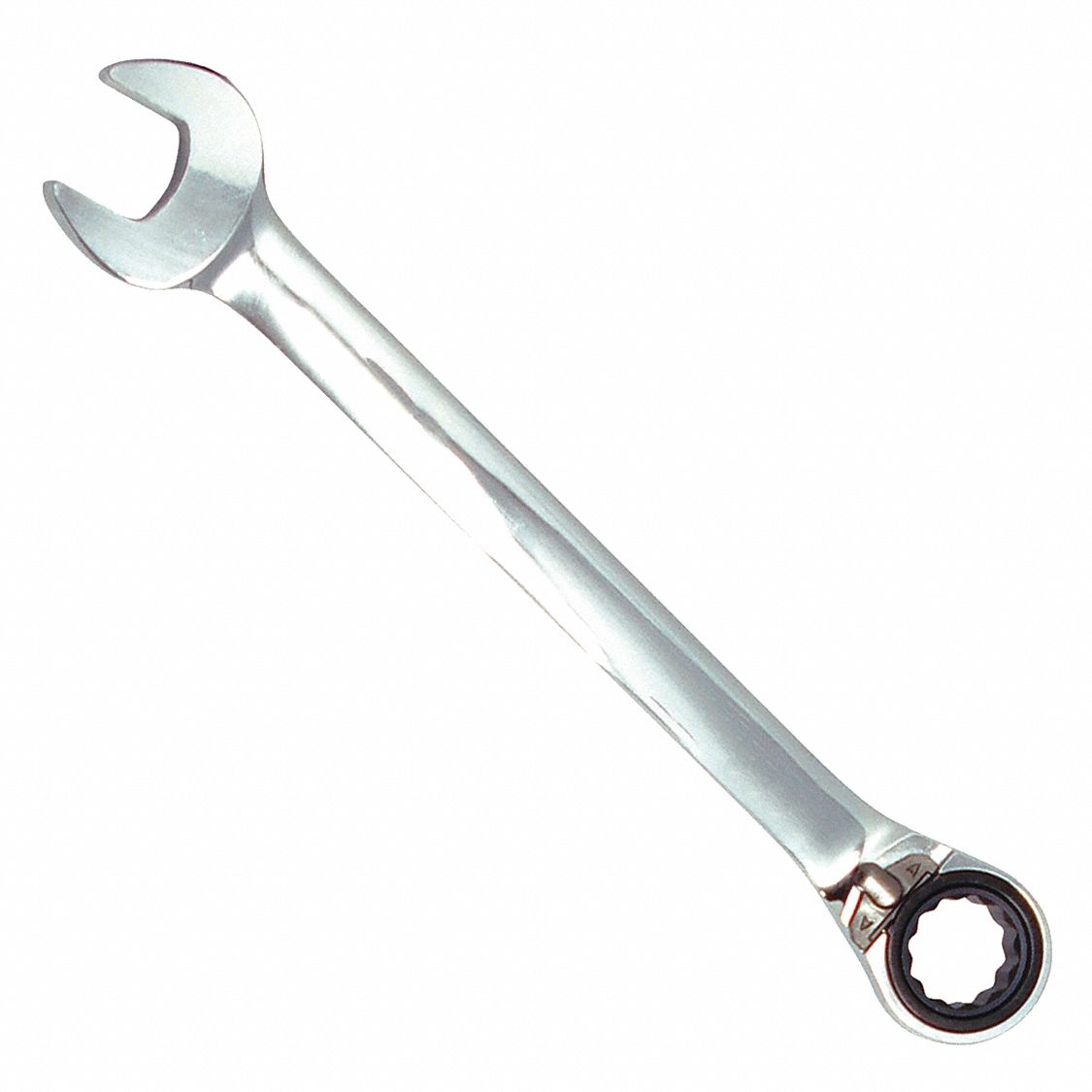 Combination Wrench: Alloy Steel, Chrome, 5/8 in Head Size, 8 in Overall Lg, Offset, Reversing