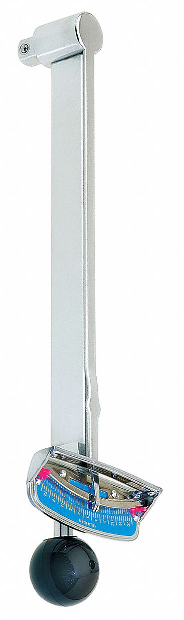 Flat Beam Torque Wrench: Newton-Meter, 3/8 in Drive Size, 0 N-m to 12 N-m, Auto