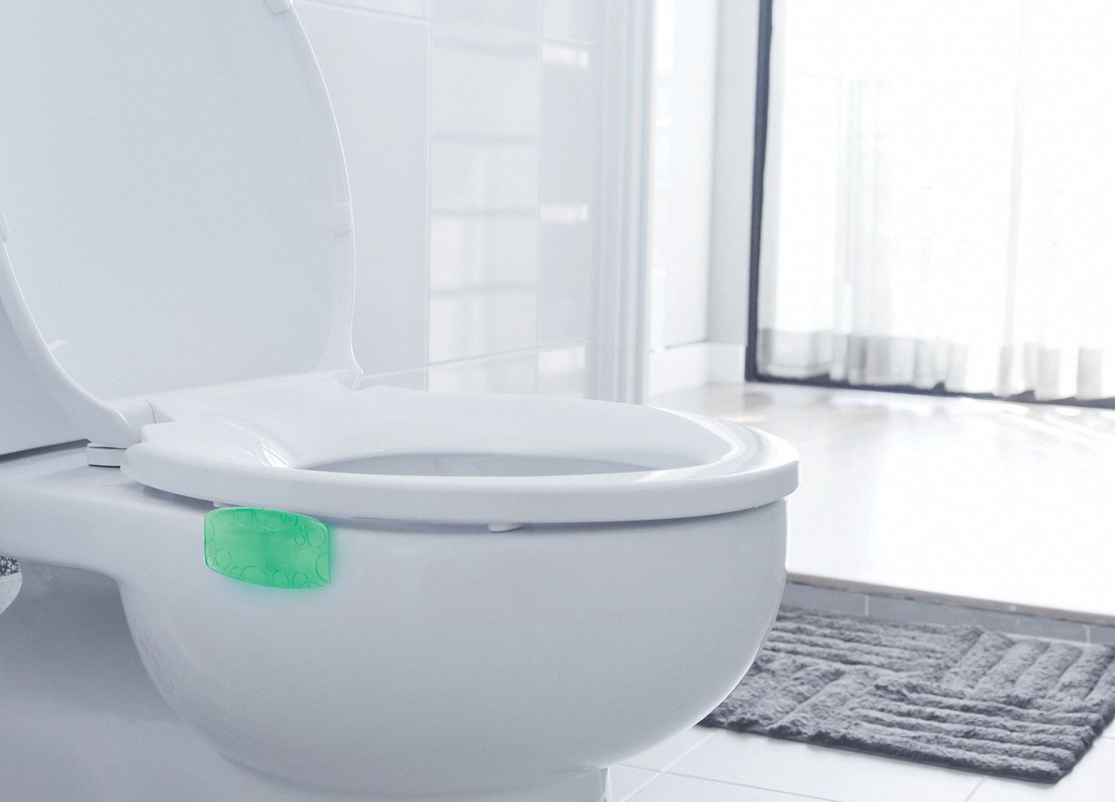 TOUGH GUY Toilet Rim Hanger NonPara, Oblong, 52 g Container Size