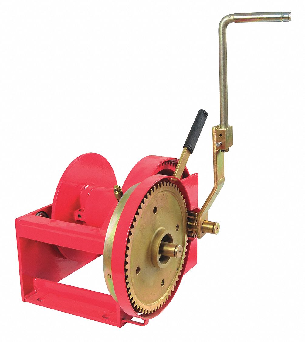 DAYTON Hand Winch 10,000 lb 1st Layer Load Capacity, Spur, 251/51