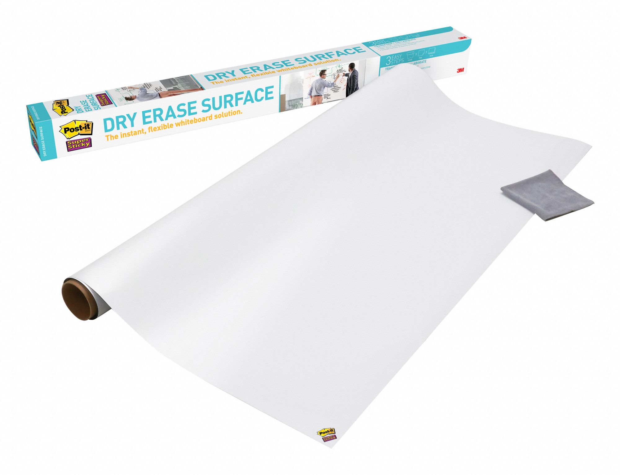 POST IT Plastic Dry Erase Sheet 96 Width 48 Height 1 EA 36WG11
