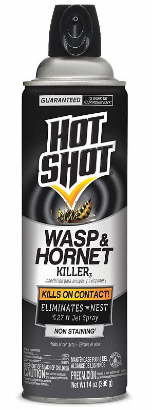 Wasp and Hornet Killer: Aerosol, Lambda Cyhalothrin/Prallethrin, DEET-Free, Outdoor Only