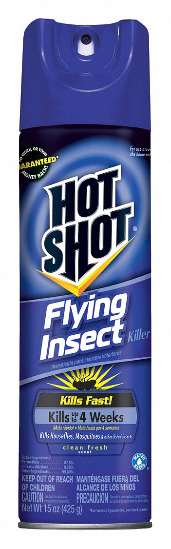 Flying Insect Killer, Aerosol, 15 oz., Outdoor Only, DEET-Free DEET ...