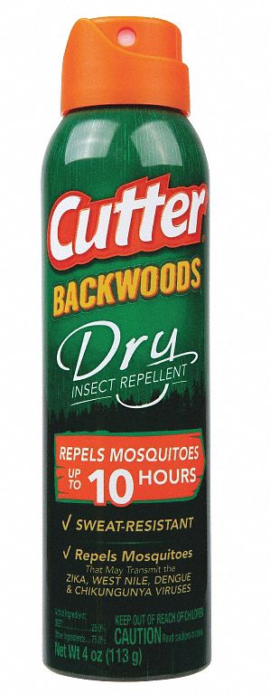 Insect Repellent: Aerosol, DEET, 25.00% DEET Concentration, Outdoor Only, 4 oz, Mosquitoes