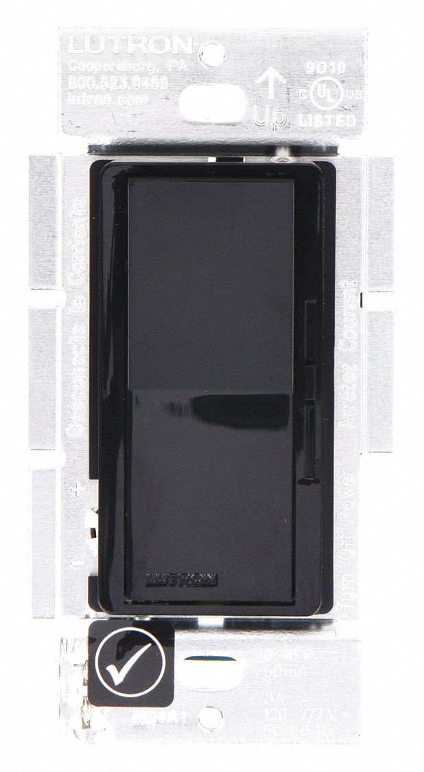 LUTRON, Fluorescent/LED, 1Pole, 3Way, Lighting Dimmer 36WH24DVSTV