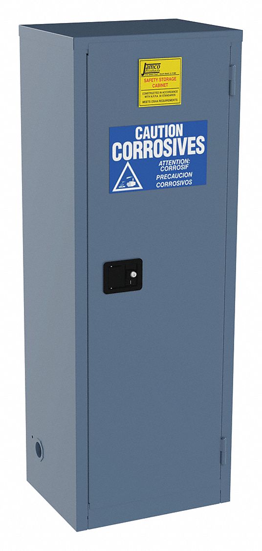 Std Slimline, 24 gal, Corrosives Safety Cabinet - 36WJ05|CL24BP - Grainger