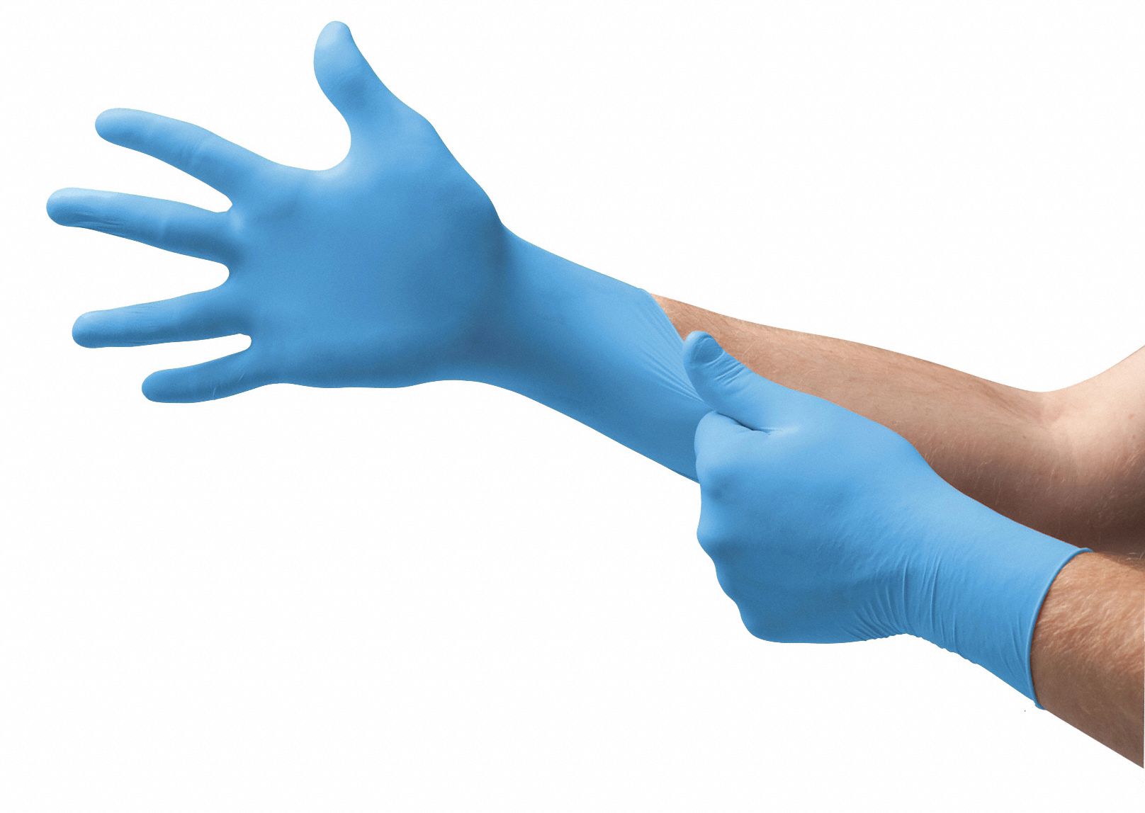 MICROFLEX Nitrile, Disposable Gloves, L, PowderFree, 3.1 mil Palm