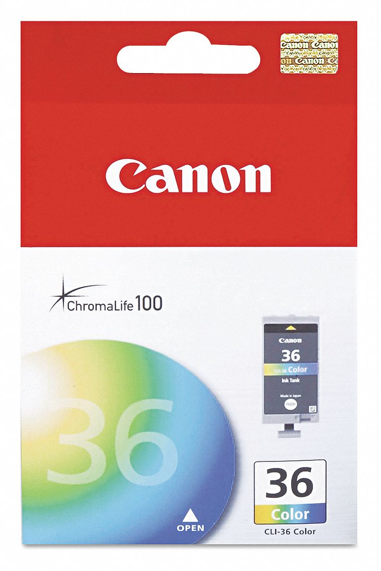 Ink Cartridge: CLI-36, New, Canon, PIXMA, iP100/mini260/mini320, Tri-Color