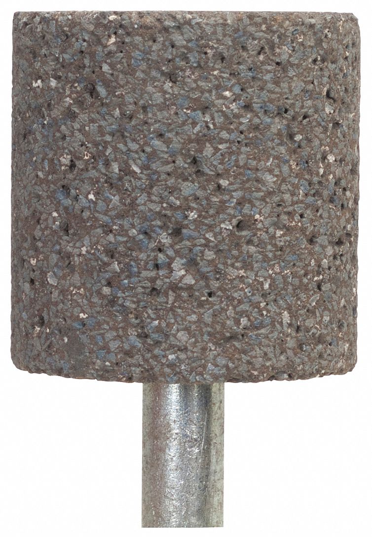 NORTON Mounted Point 1 in Dia, W220, 1 in, Extra Coarse, Zirconia