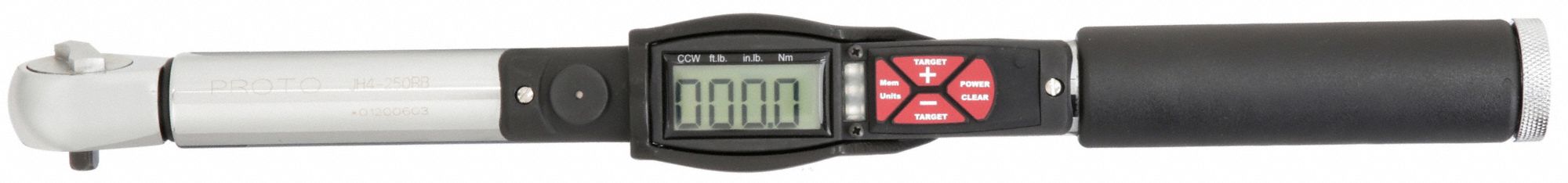 Electronic Torque Wrench: Centimeter-Kilogram/Foot-Pound/Inch-Pound/Newton-Meter, Ratcheting