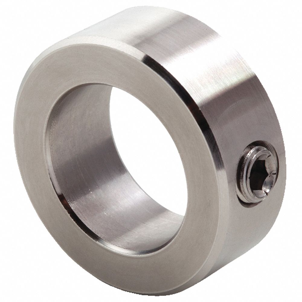 7/16 Bore One Piece Clamp Style Stainless Steel Climax Metal H1C-043-S Shaft Collar 5/16 Width 2 1/16 OD