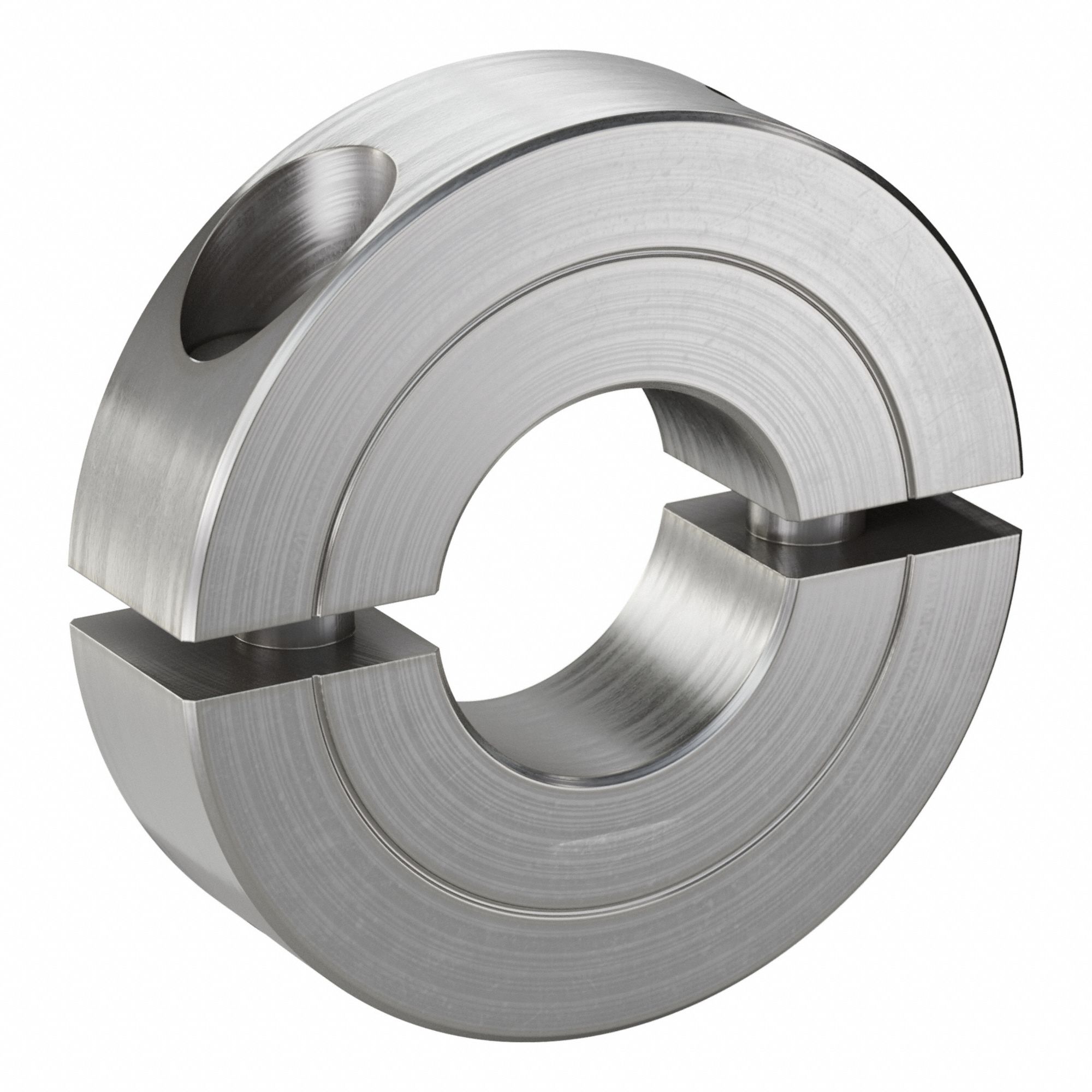 CLIMAX METAL PRODUCTS Shaft Collar: 2-Piece, Inch, Round, Clamp-On, 5/8 in Bore Dia, Stainless Steel (MPN H2C-062-S). Key specifications — attr671628: CLIMAX METAL PRODUCTS.