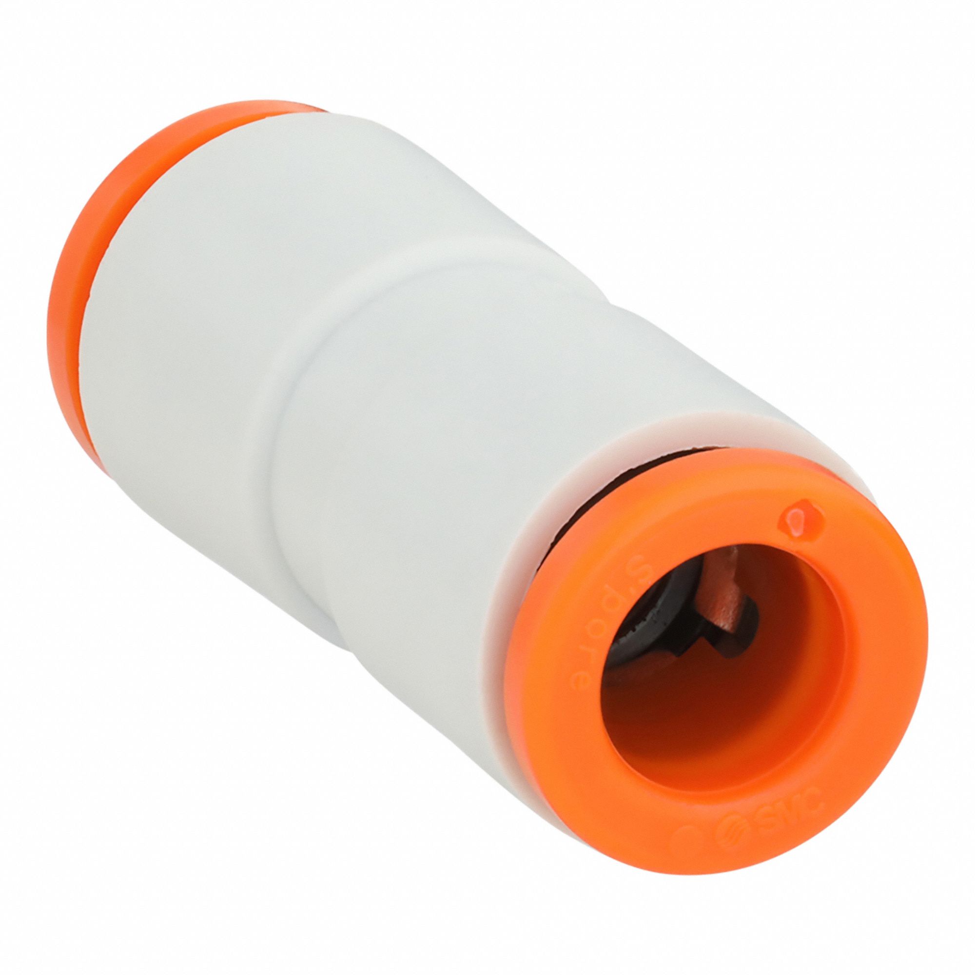 SMC, 1/4 in OD x 1/4 in OD Size, Push-to-Connect x Push-to
