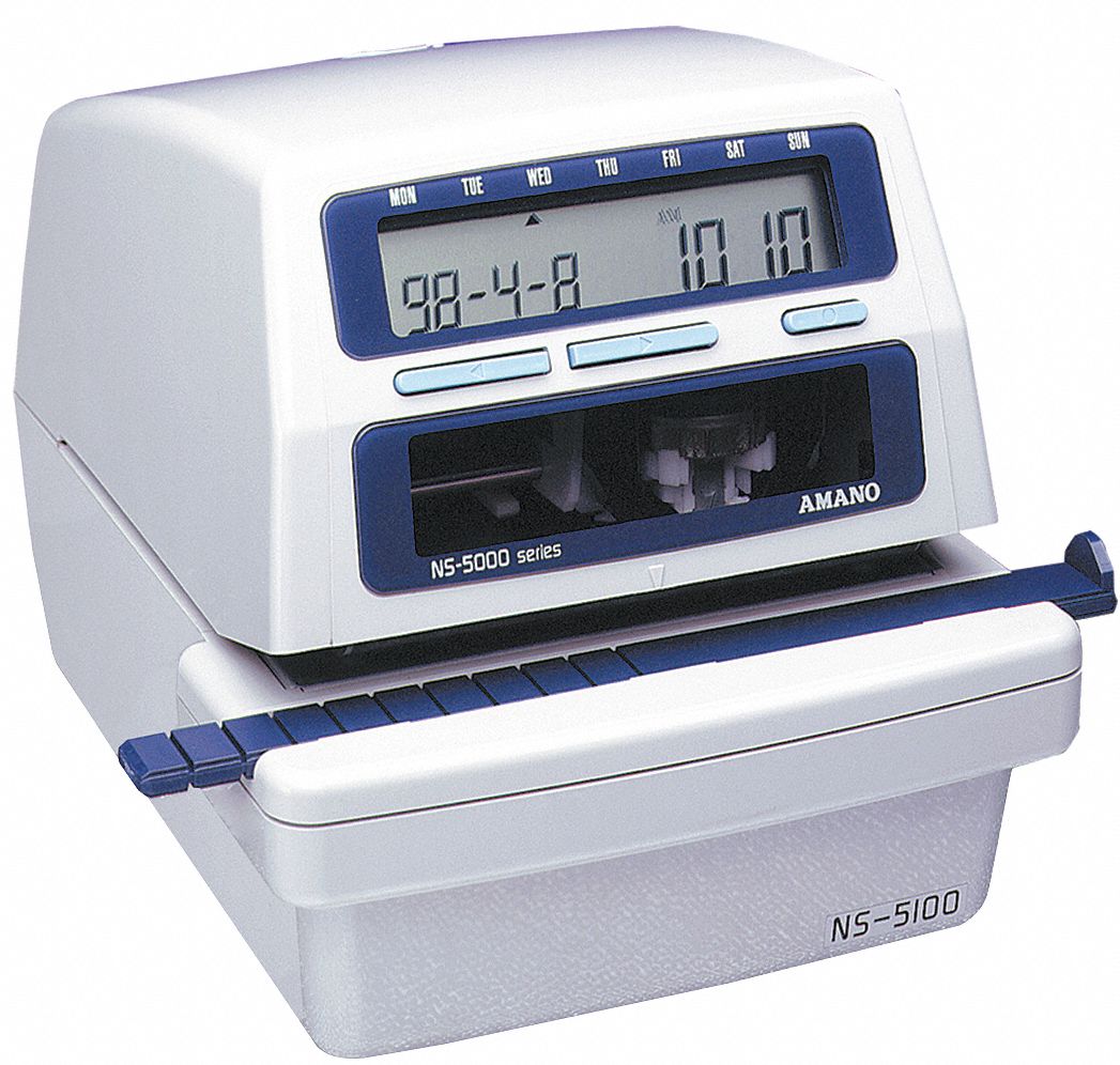 AMANO, Electronic Time Date Number Stamp 36X570NS5100/2287 Grainger