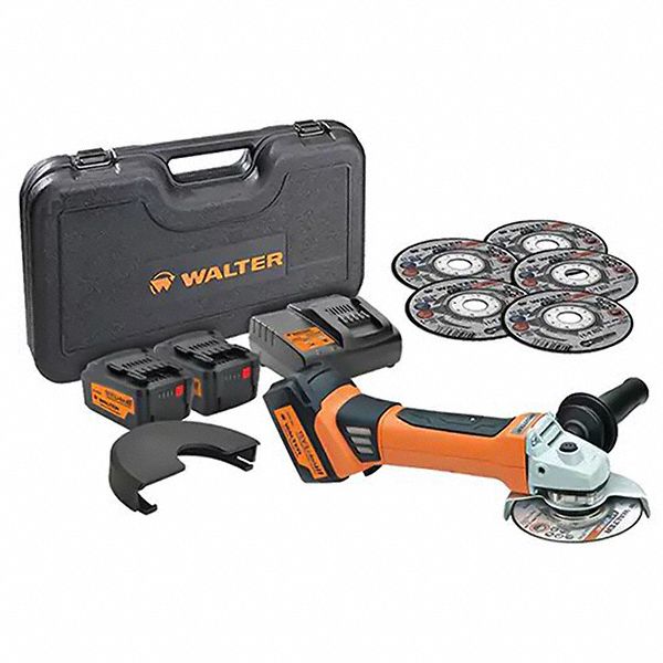 WALTER SURFACE TECHNOLOGIES ANGLE GRINDER, CORDED, 18V/10.5A, 5 IN DIA,  TRIGGER, ⅝-11, 11000 RPM, SAFETY CLUTCH - Corded Angle Grinders -  WLT34A950