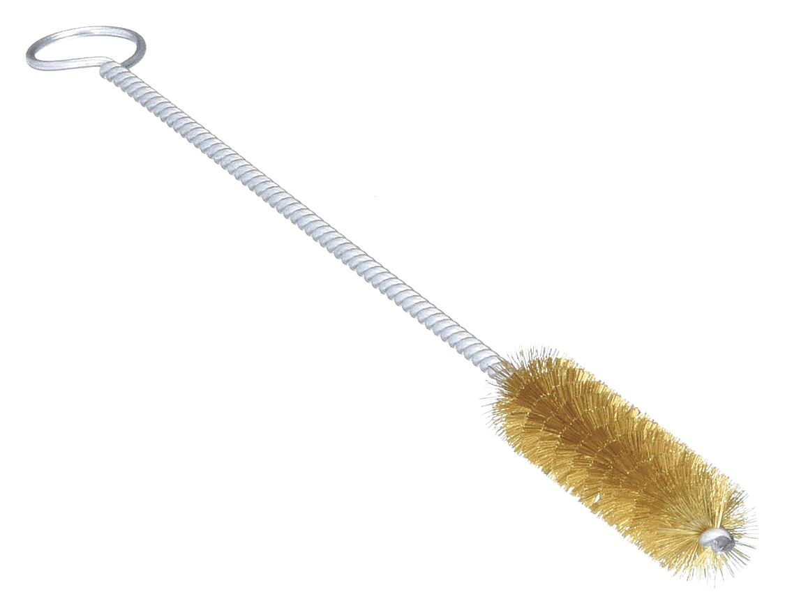 TUBE AND PIPE BRUSH, STRAIGHT HANDLE, STAINLESS STEEL BRISTLE, SILVER, WIRE