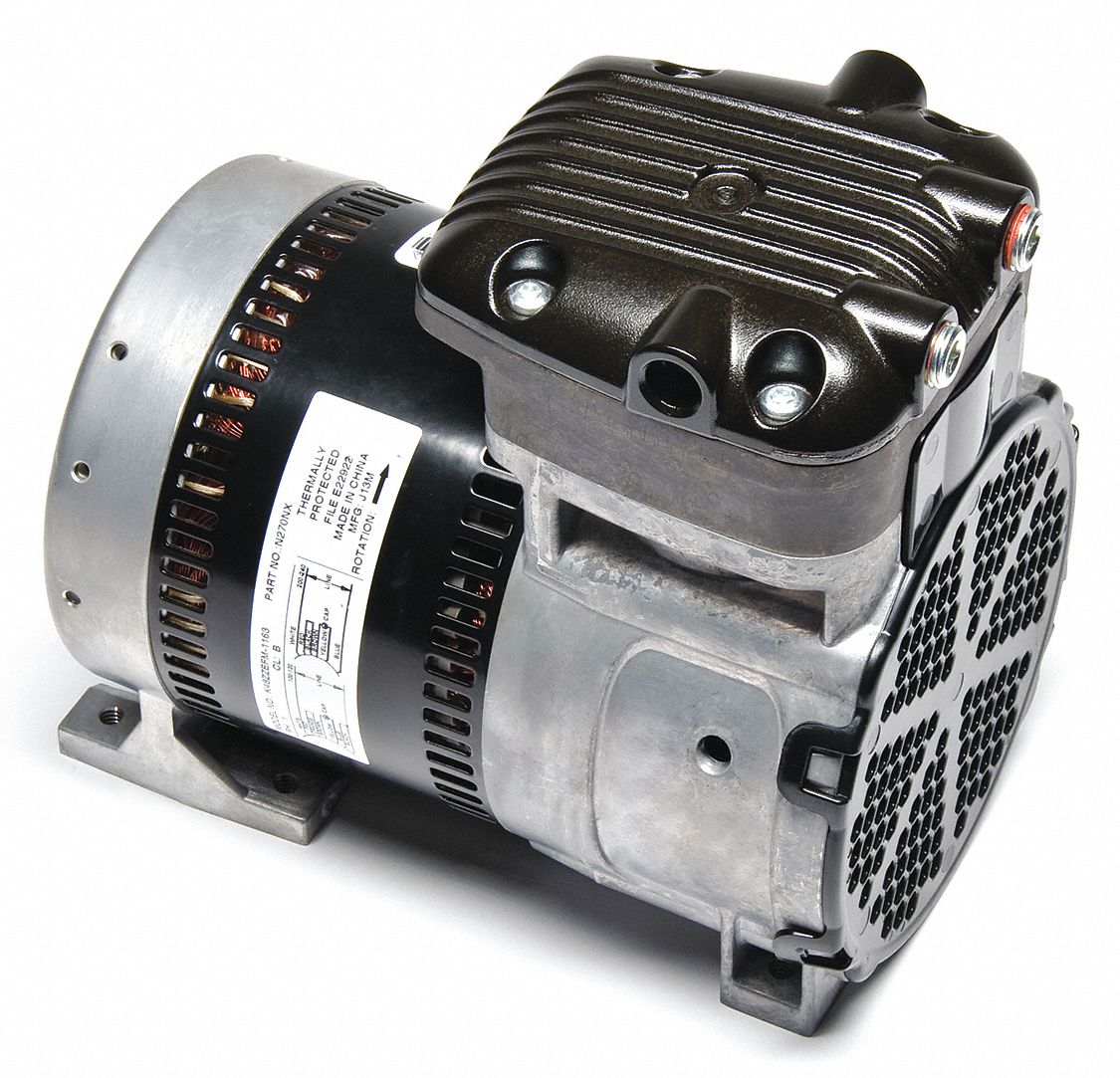 GAST, 0.25 hp, 1 Phase, Rocking Piston Air Compressor - 36XD63|87R135 ...