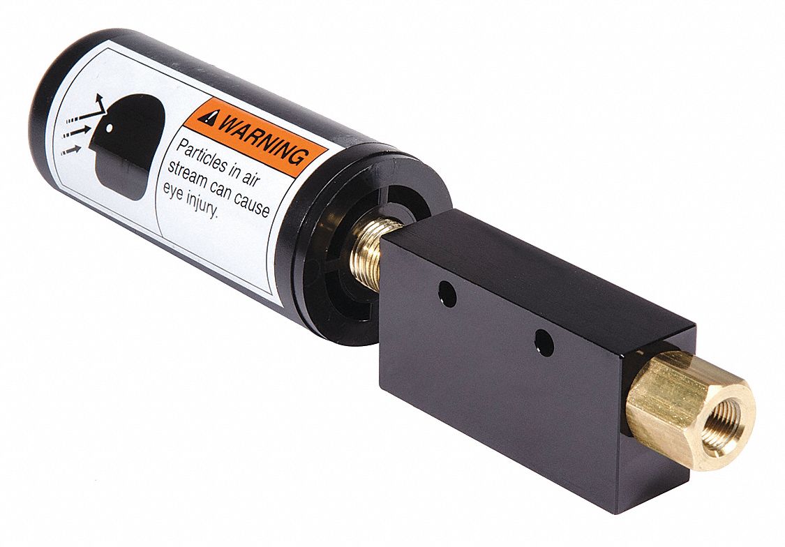 GAST Vacuum Ejector,Inline, Box Style with 1/8 in NPT Pressure Port