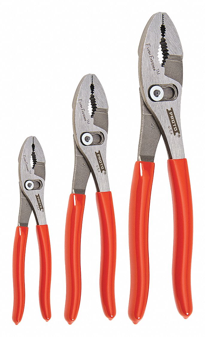 PROTO Pliers Set, 3 pcs., Ergonomic 36XE18J276XLS Grainger