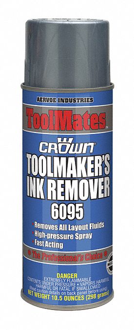 Machining Fluid Remover: 16 oz Container Size, Aerosol Can, Aerosol, Clear