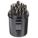 JOBBER LENGTH DRILL BIT SET, 1/16 IN SMALLEST BIT, ½ IN LARGEST BIT, HSS