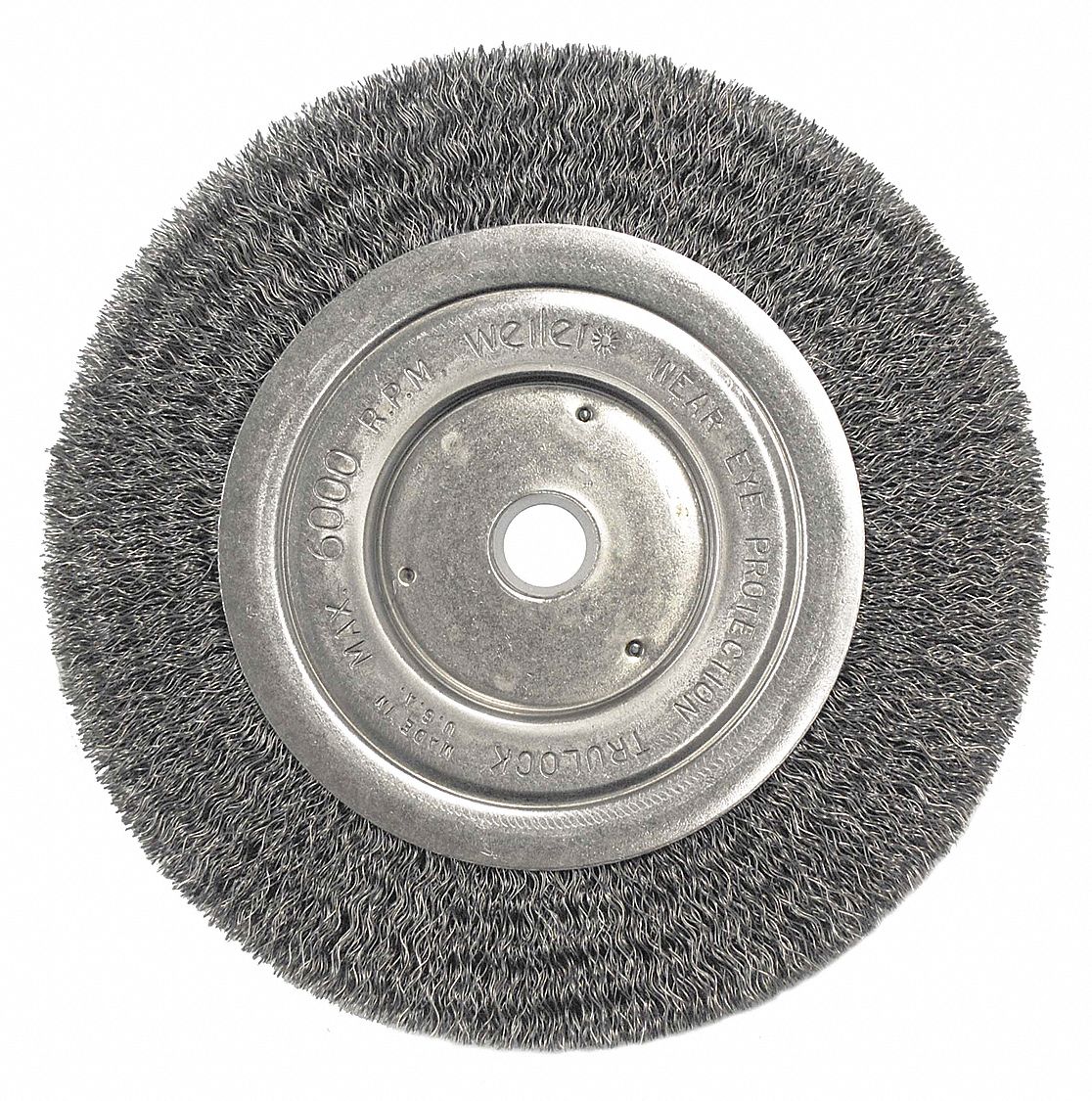 WEILER, Crimped Steel, 6 in Dia x 1/2 in Wd, Wire Wheel Brush - 36XE49 ...