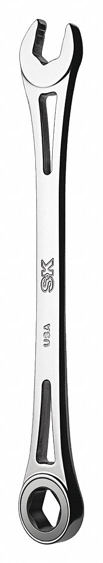 COMBINATION WRENCH, ALLOY STEEL, CHROME, 3/4 IN HEAD SIZE, 11 IN OVERALL L