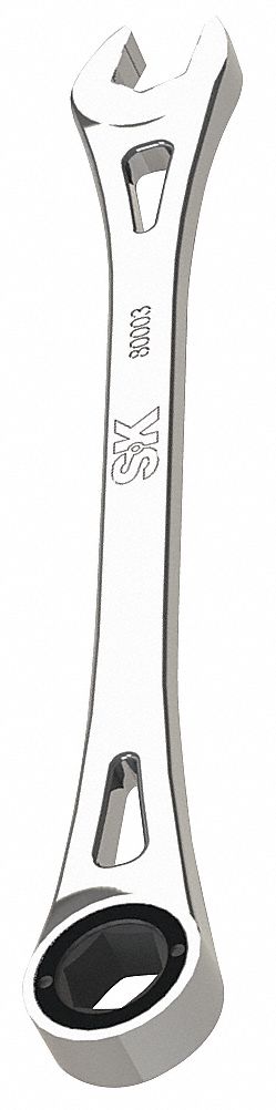 COMBINATION WRENCH, ALLOY STEEL, CHROME, 10 MM HEAD SIZE, 6 3/4 IN OVERALL L