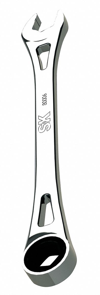 COMBINATION WRENCH, ALLOY STEEL, CHROME, 13 MM HEAD SIZE, 7 7/8 IN OVERALL L