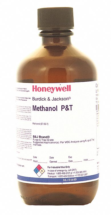 Methanol - Purge & Trap: Lab, 1 L, 67-56-1, 0.999, Solvent, Liquid, Bottle, Glass, 6
