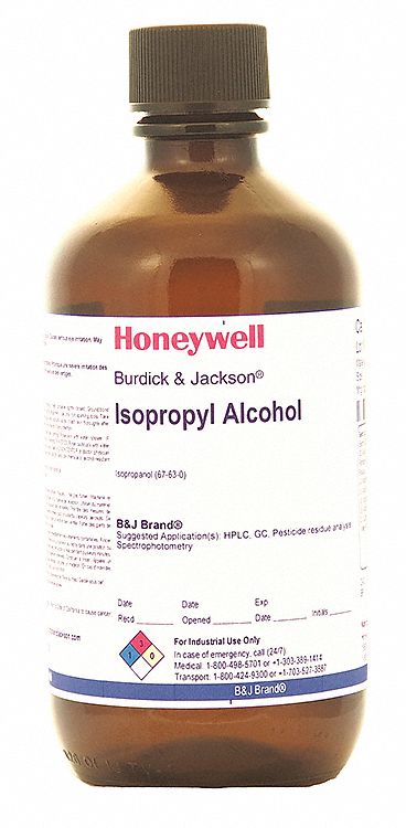 Isopropyl Alcohol: HPLC, 1 L, 67-63-0, 100% Concentration, Alcohol/Solvent, Liquid, Bottle, Glass, 6