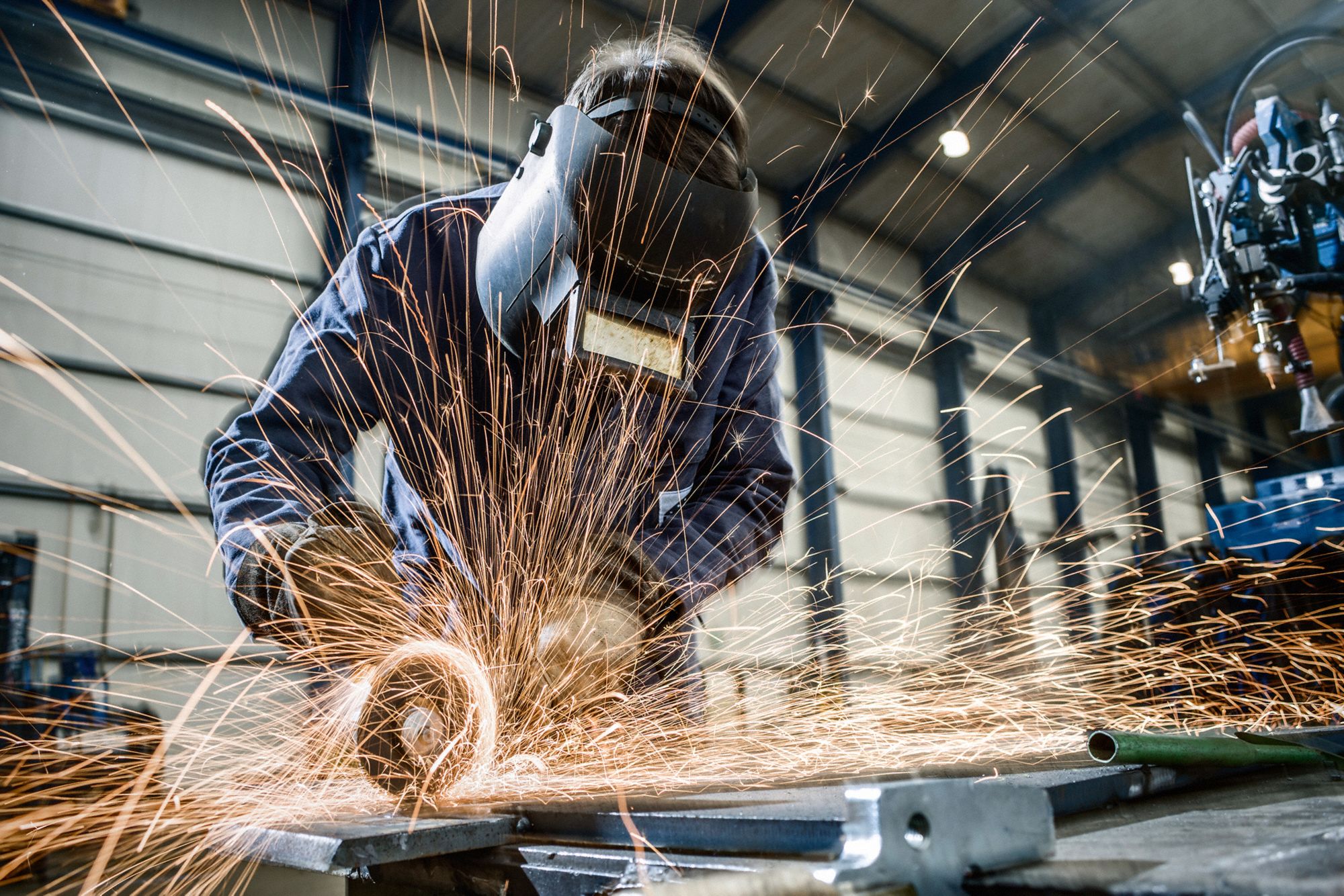 METABO Angle Grinder 14 A, 9,600 RPM Max. Speed, Slide, Adj Guard/Anti