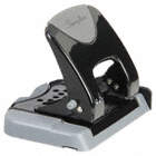 TWO-HOLE PAPER PUNCH,20 SHEETS,BLCK/GRAY