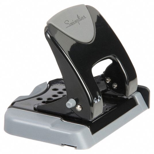 SWINGLINE, 20 Sheet Capacity, Metal, Two-Hole Paper Punch - 36XR08 ...