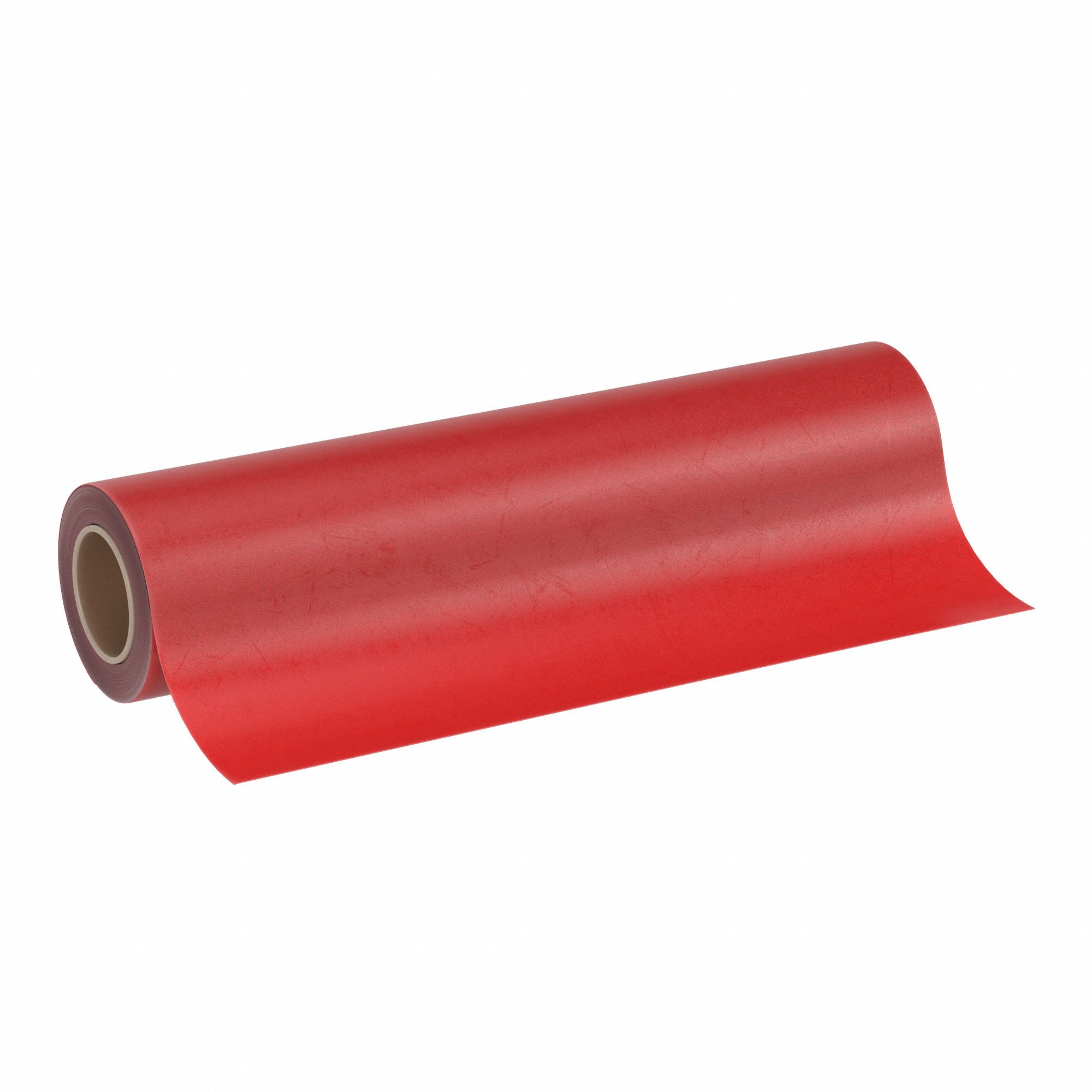 Silicone Sheet: Std, 12 in x 36 in, 0.125 in Thick, 30A, Plain Backing,  Red, Smooth