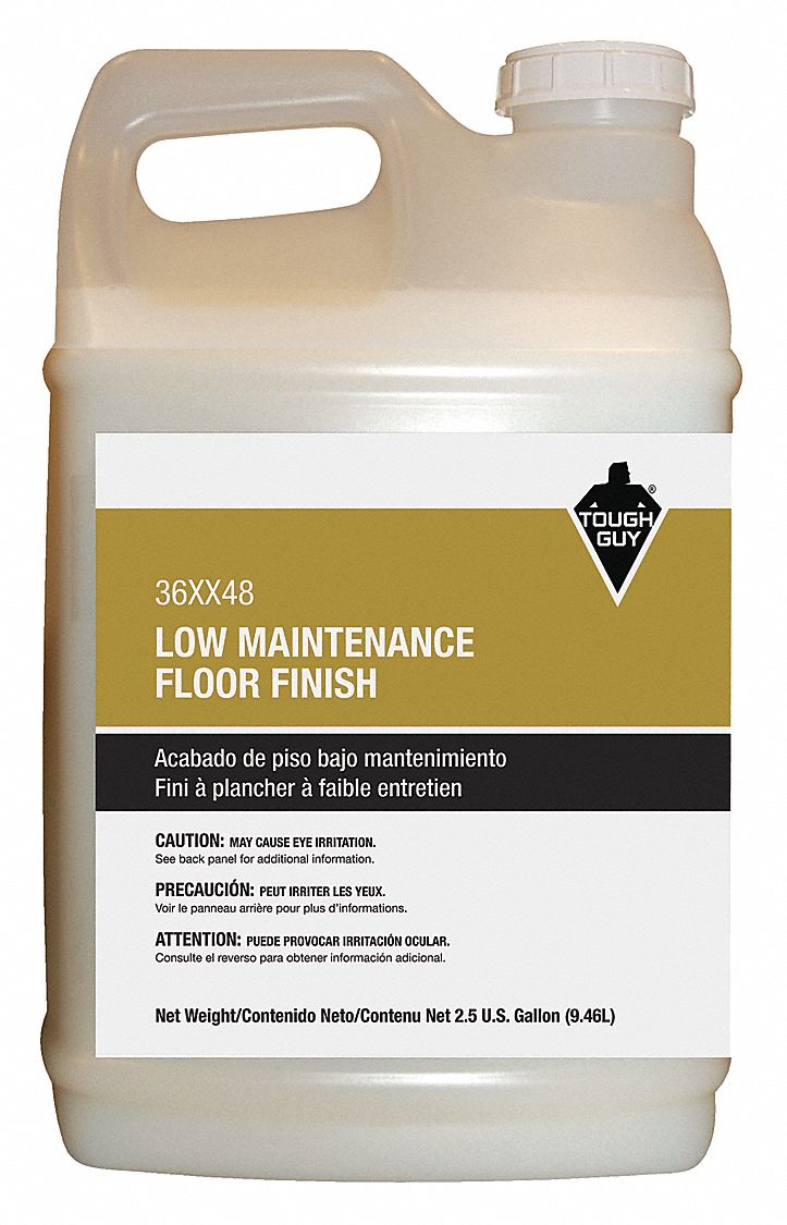 Floor Finish: Jug, 2.5 gal Container Size, Ready to Use, Liquid