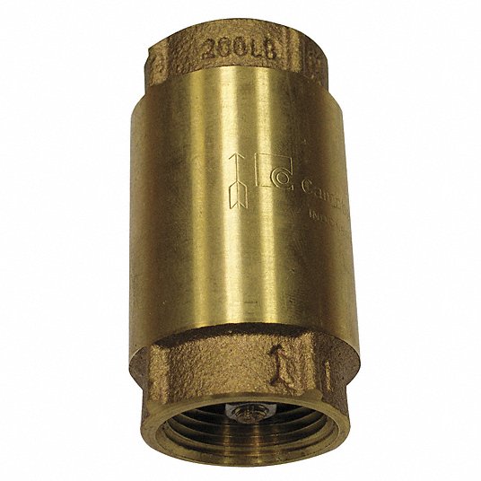 Check Valve CV-5TLF 1-1/4" Campbell Lead Free Brass Stainless Spring Cold Water 