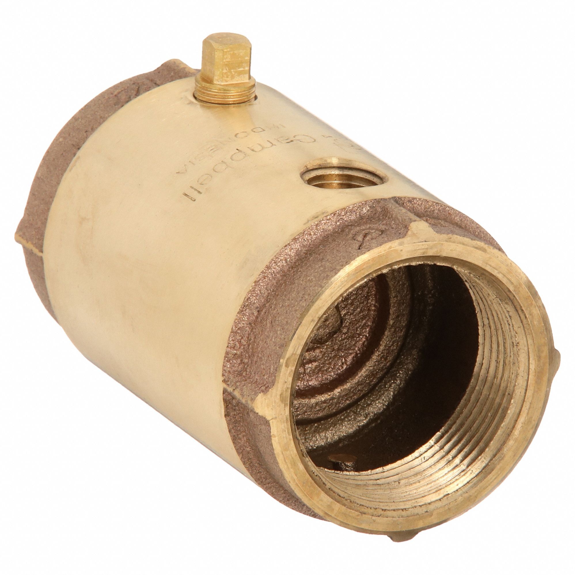 SPRING CHECK VALVE WITH TAPS,1-1/4 IN.