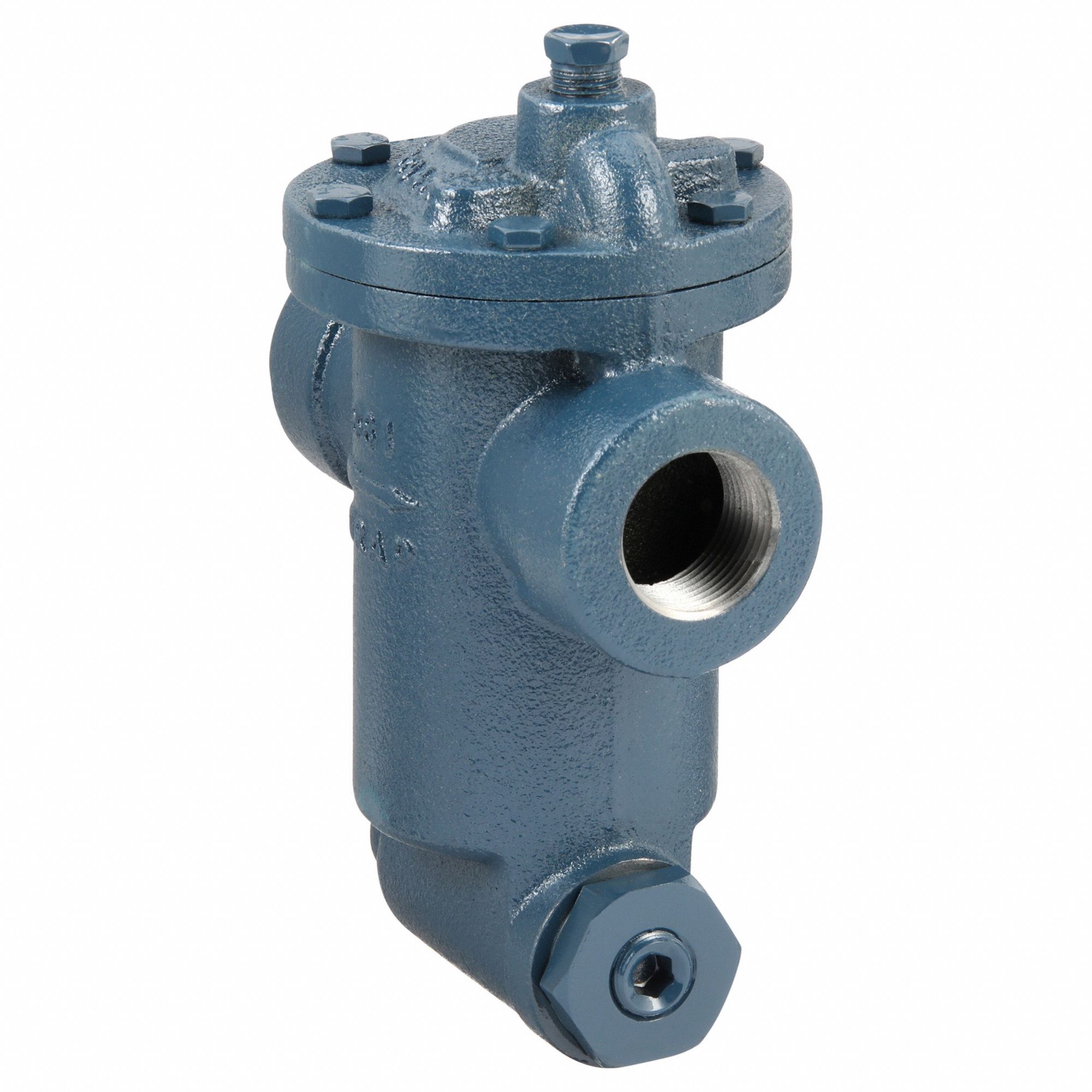 Steam Trap: Cast Iron, 1 in FNPT, 950 lb/hr, 125 psi Max., 450°F Max., Strainer Included