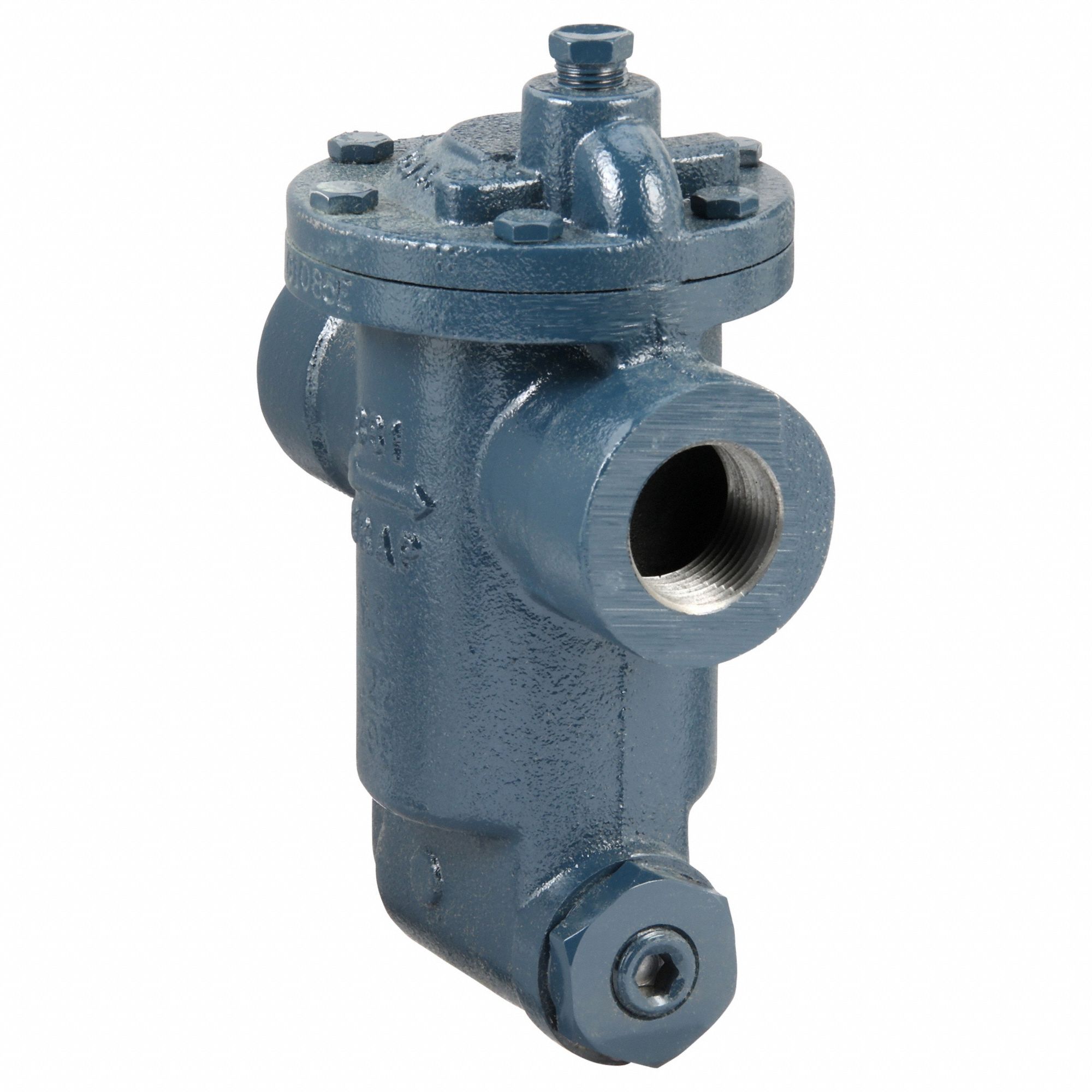Steam Trap: Cast Iron, 1 in FNPT, 750 lb/hr, 250 psi Max., 450°F Max., Strainer Included