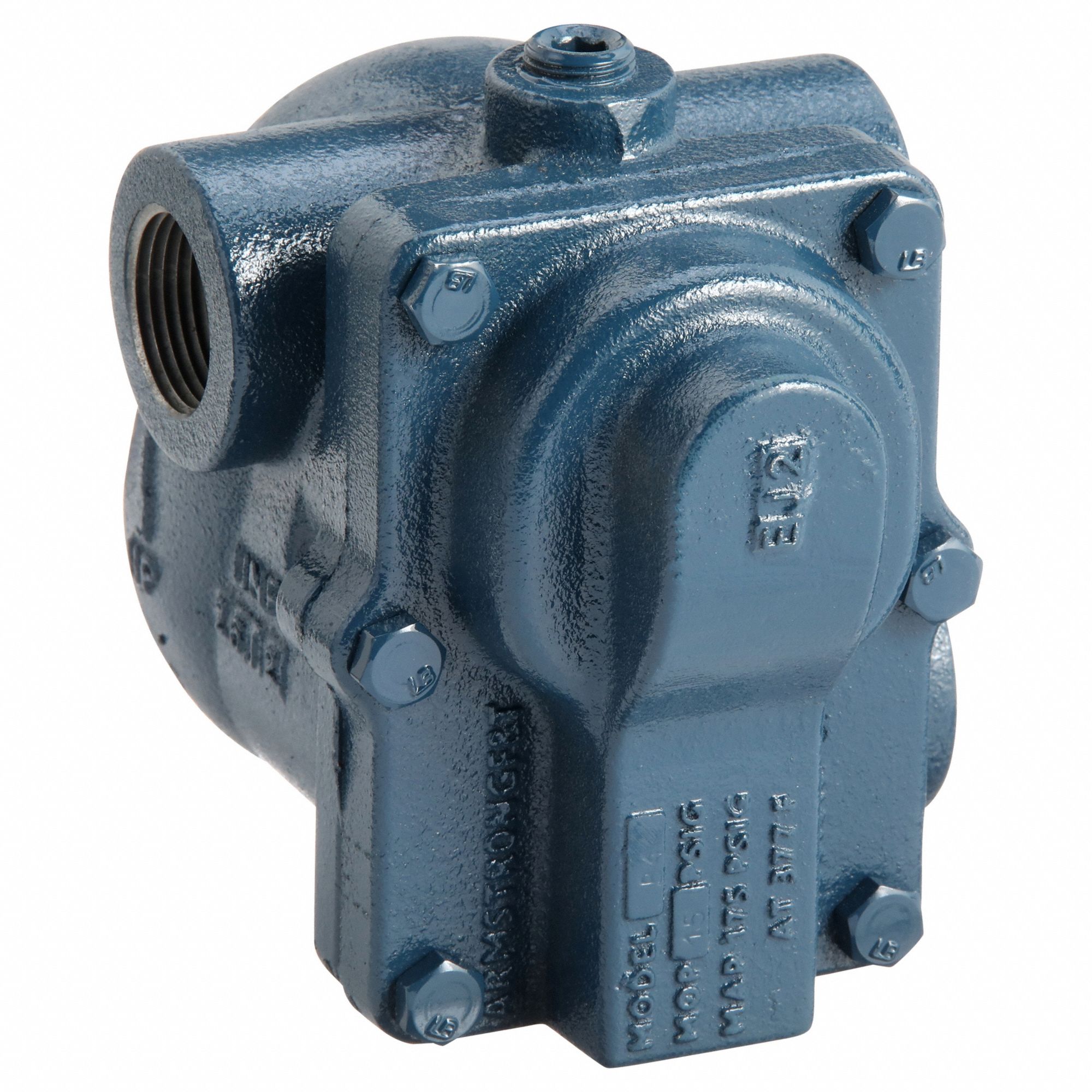 Steam Trap: Cast Iron, 1 in FNPT, 2, 100 lb/hr, 15 psi Max., 377°F Max., C Pattern
