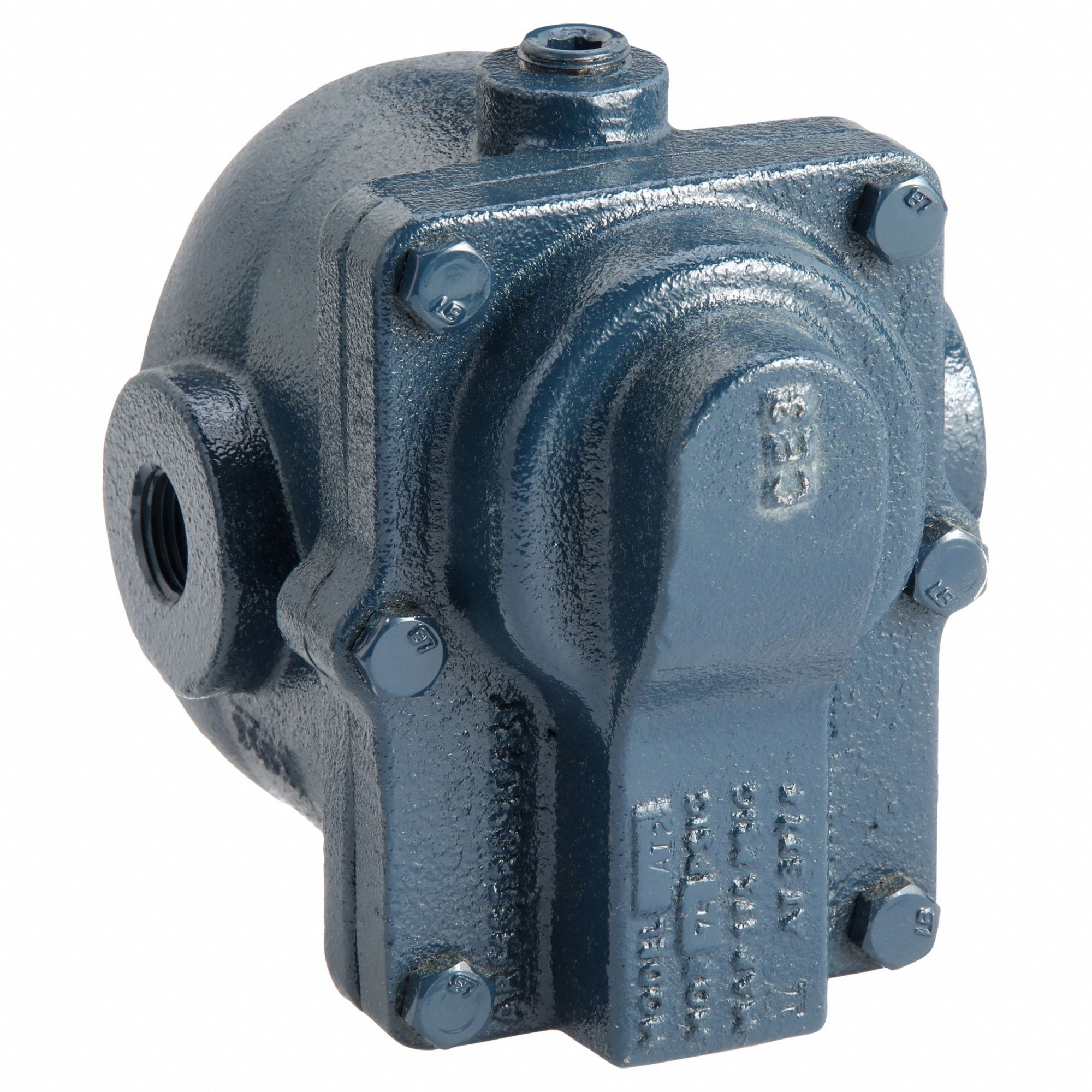 Steam Trap: Cast Iron, 1/2 in FNPT, 1, 800 lb/hr, 75 psi Max., 377°F Max., In-line