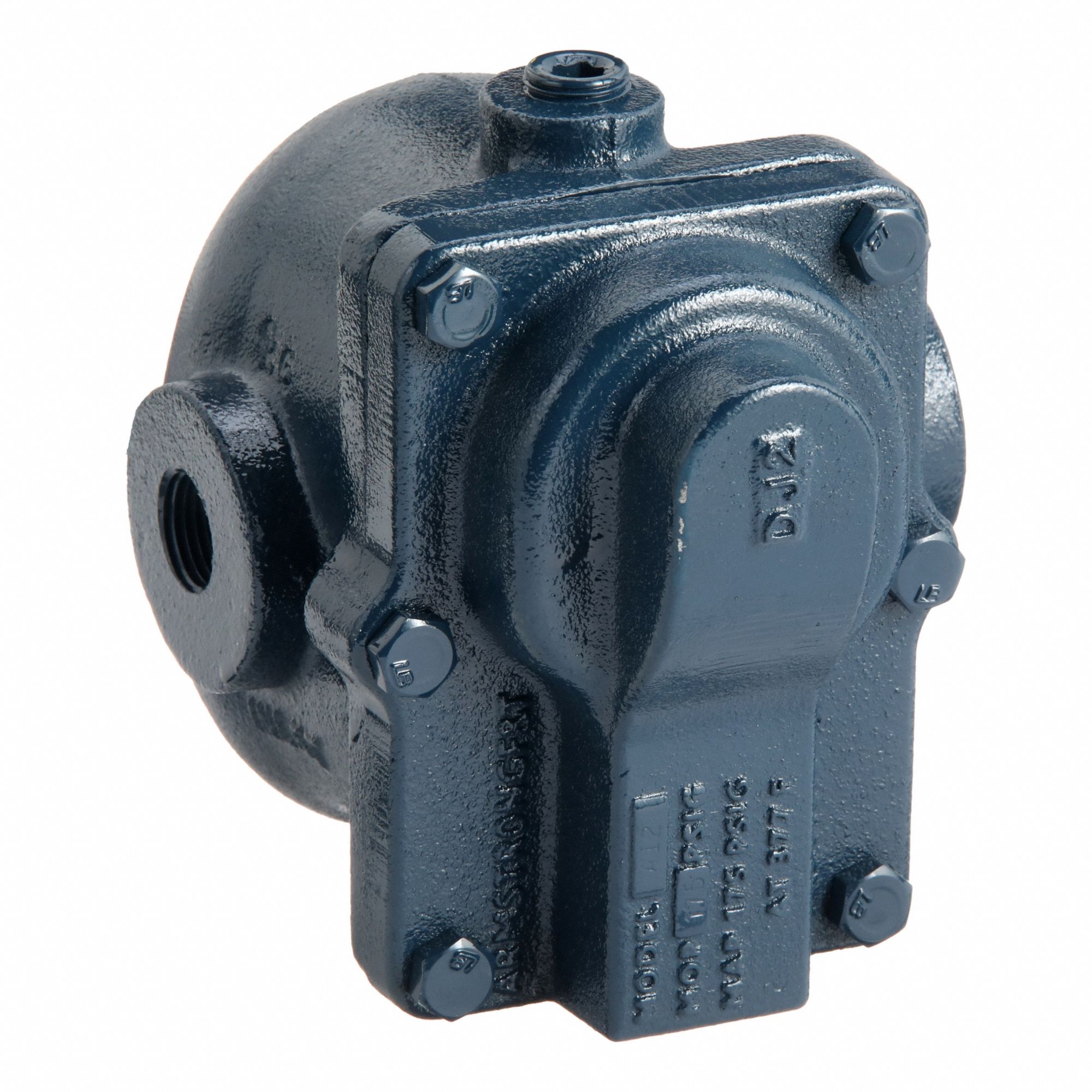 Steam Trap: Cast Iron, 1/2 in FNPT, 1, 100 lb/hr, 175 psi Max., 377°F Max., In-line