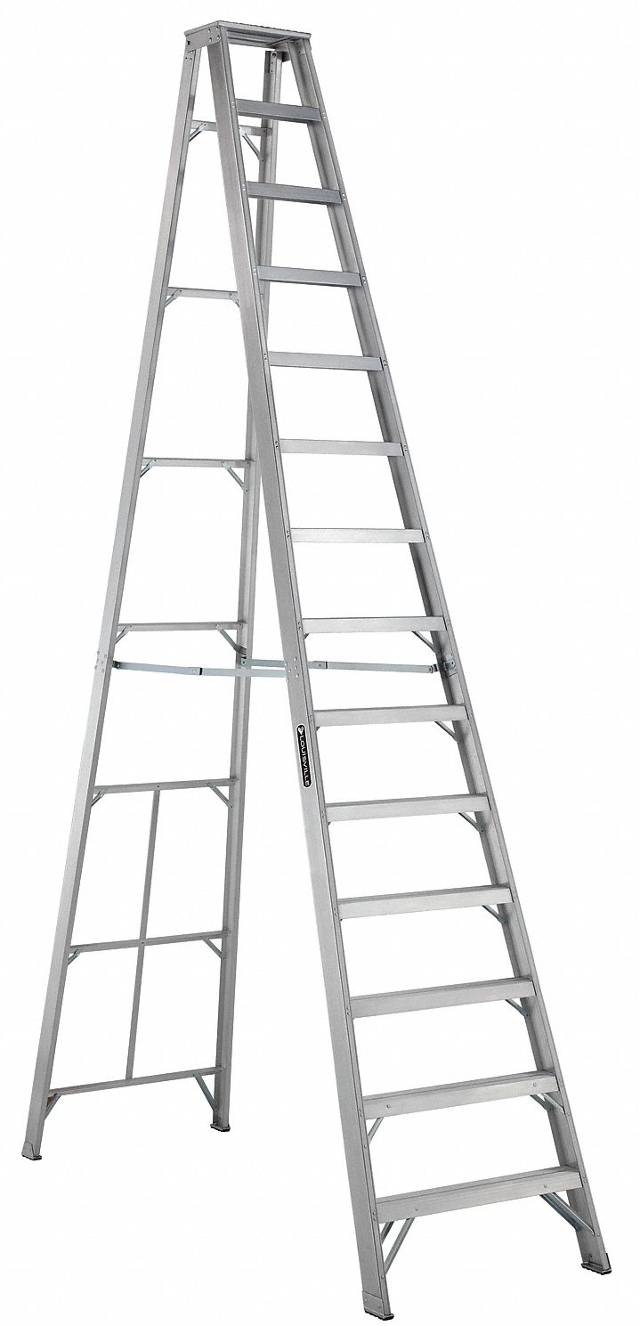 Louisville 14 ft 300 lb load capacity aluminum stepladder 36y379